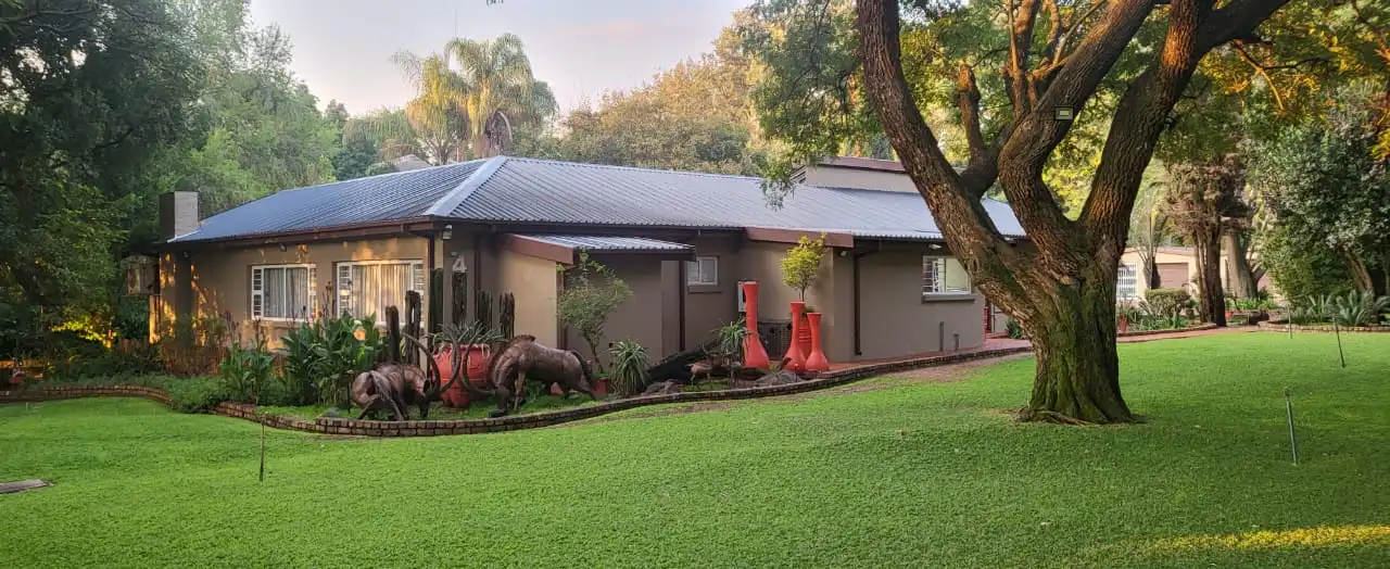 Modern single storey home exterior with landscaped garden